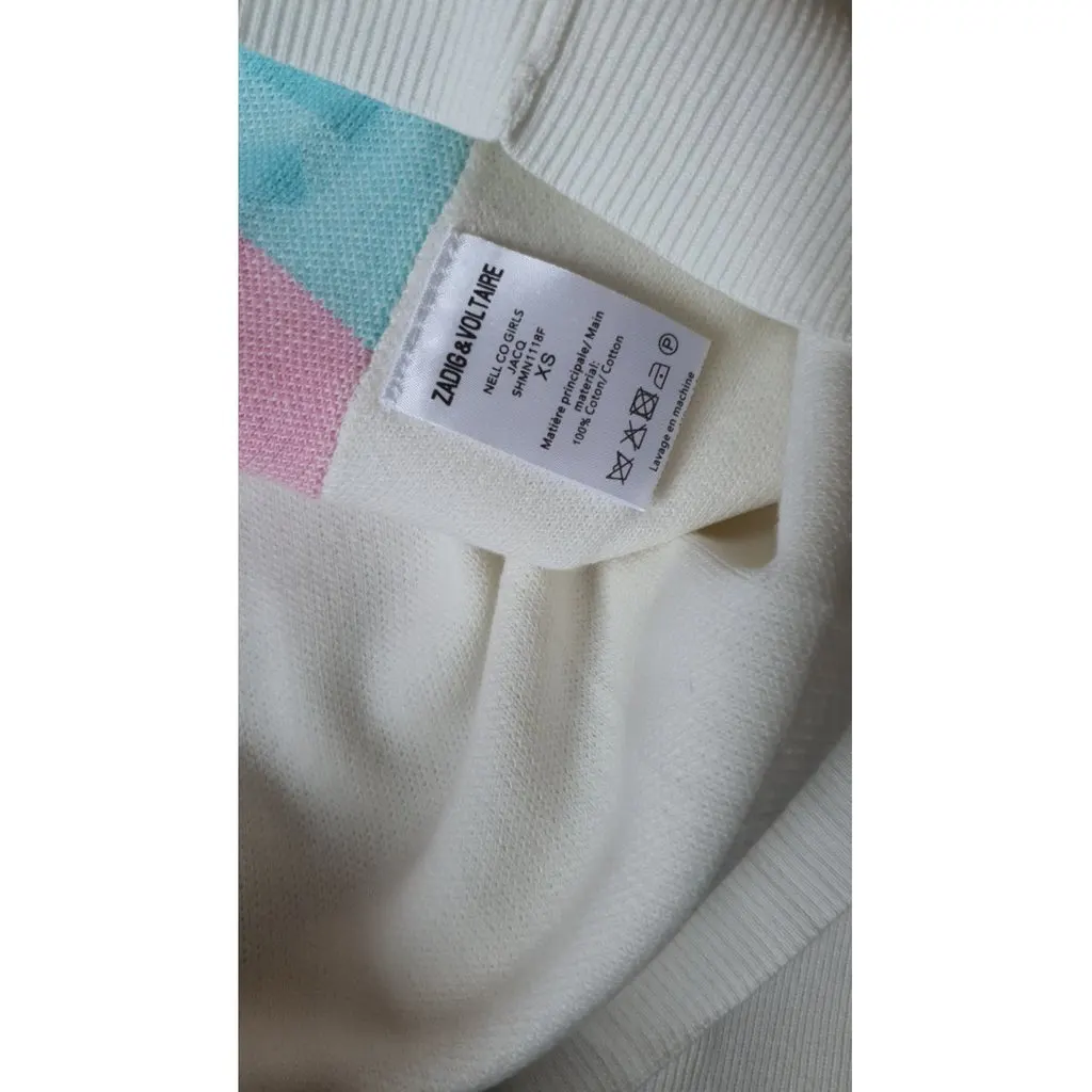 Zadig & Voltaire White Cotton Knitwear White Cotton Never worn, with tag - Inside View