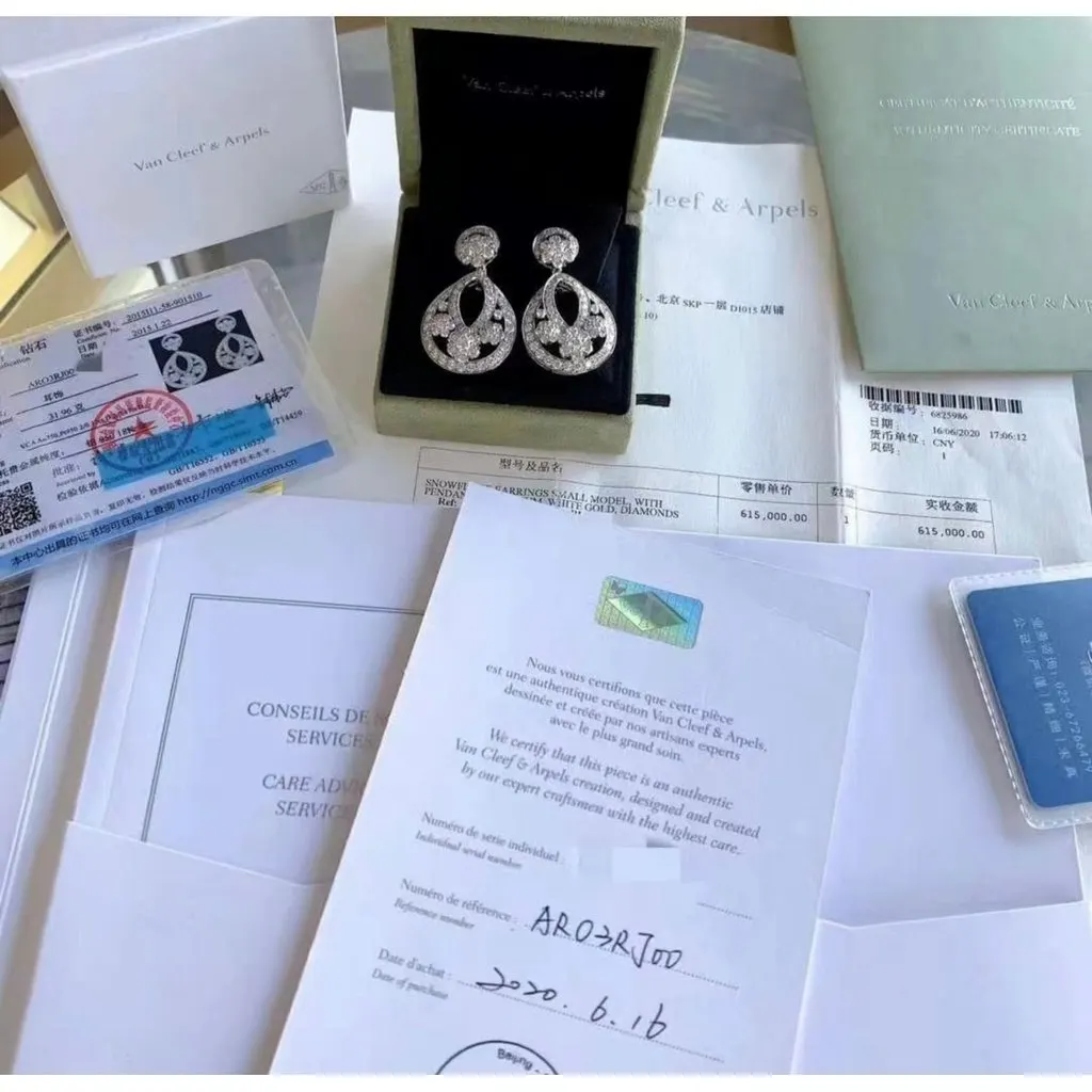 Van Cleef & Arpels Earrings MultiColor Very good - Model View