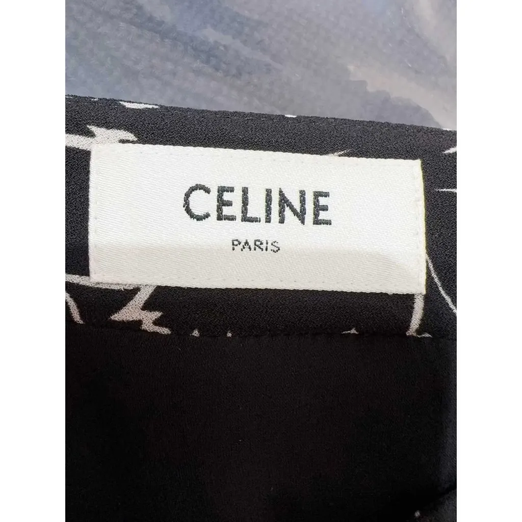 Celine Viscose Skirt MultiColor Viscose Never worn, with tag - Inside View