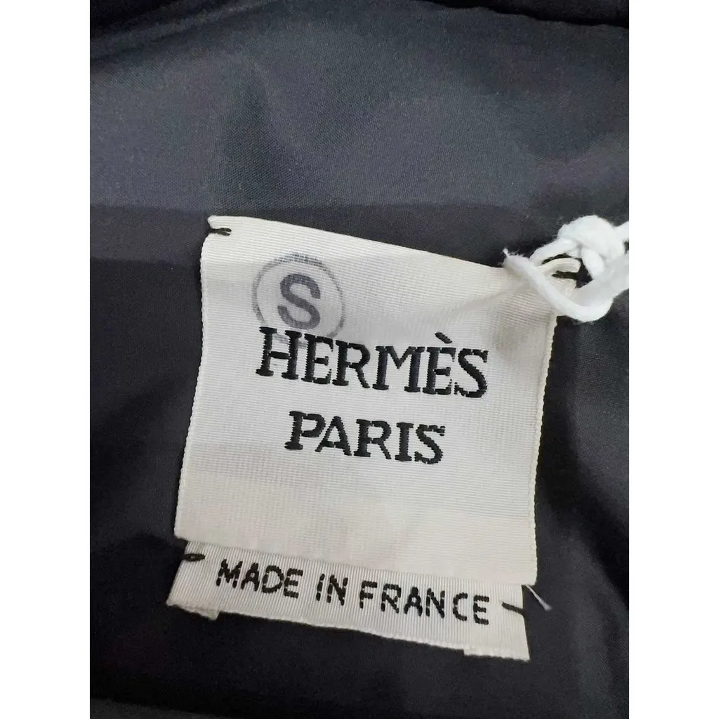 Hermes Black Polyester Leather Jacket Black Polyester Never worn, with tag - Box View