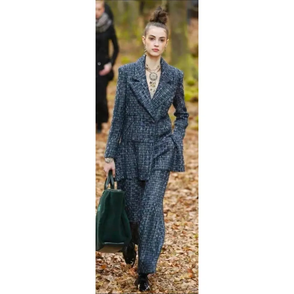 Chanel Cashmere Trousers MultiColor Cashmere Very good - Inside View