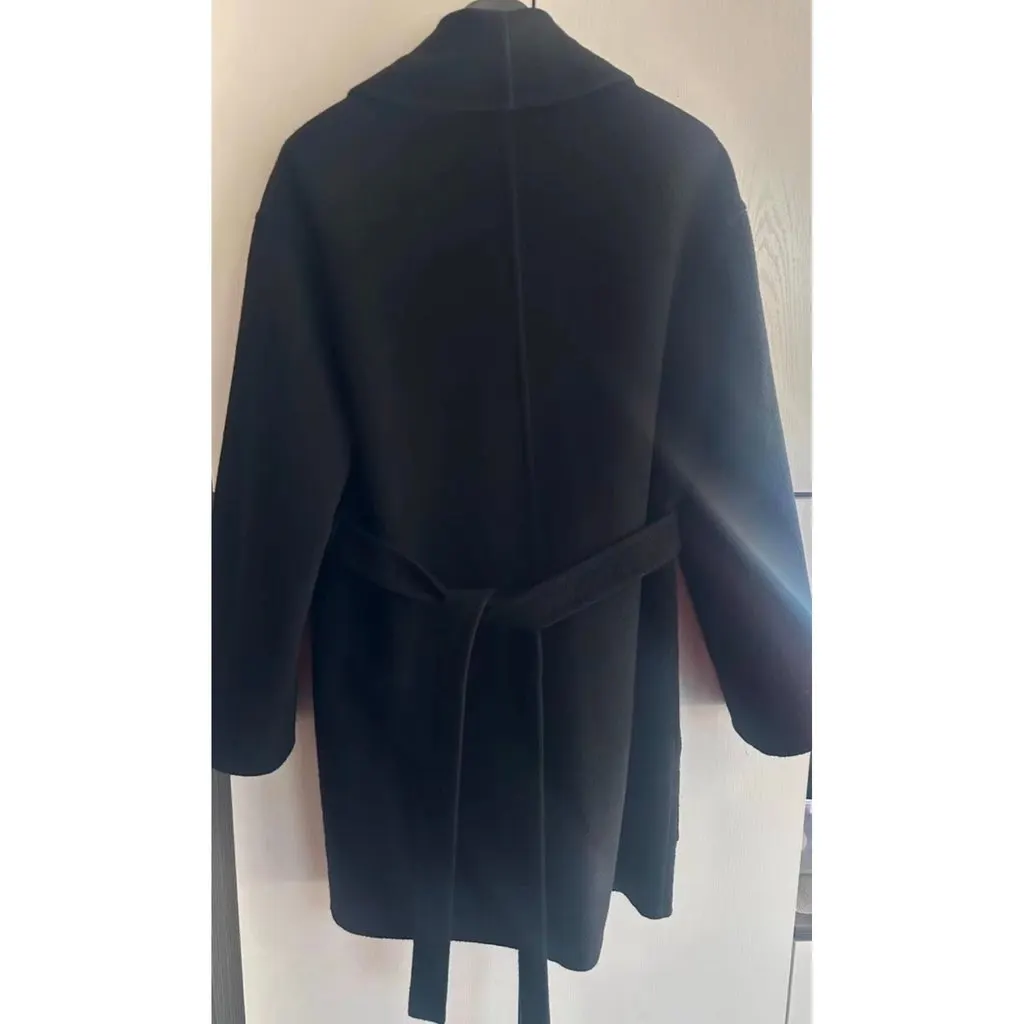 Hermes Cashmere Coat MultiColor Cashmere Very good - Model View