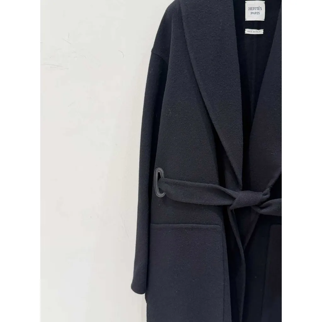 Hermes Cashmere Coat MultiColor Cashmere Very good - Box View