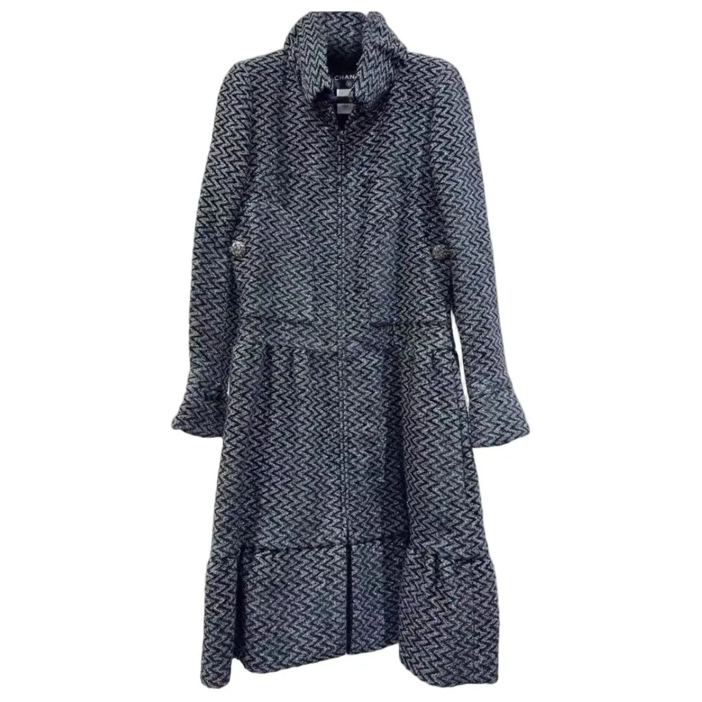Chanel Tweed Dress MultiColor Tweed Very good - Front View