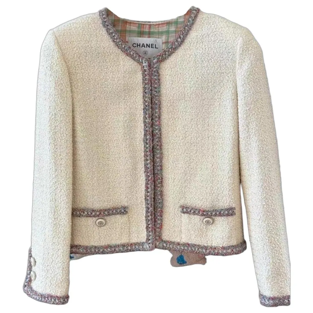 Chanel La Petite Veste Noire Tweed Jacket MultiColor Tweed Very good - Front View