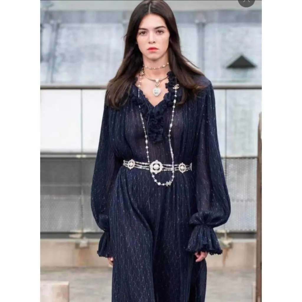 Chanel Polyester Dress MultiColor Polyester Very good - Box View