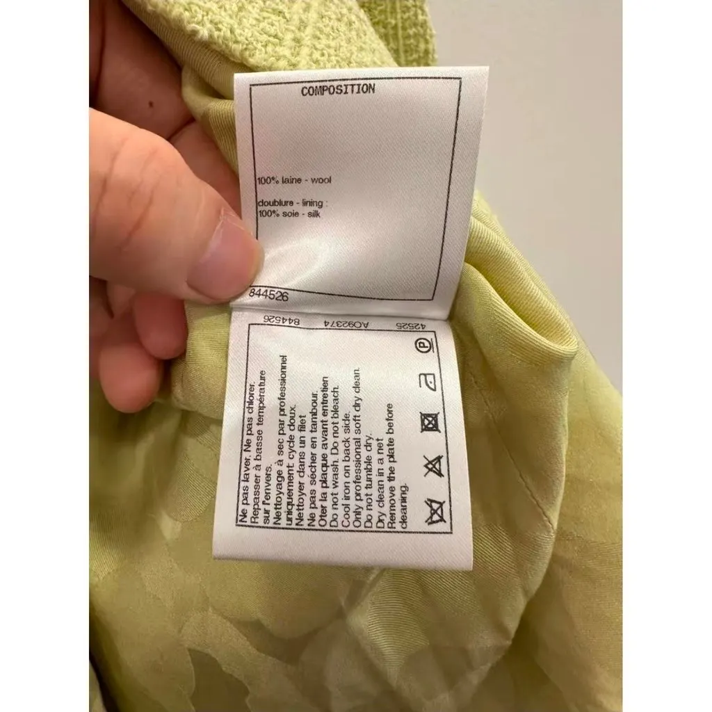 Chanel Wool Dress MultiColor Wool Very good - Back View