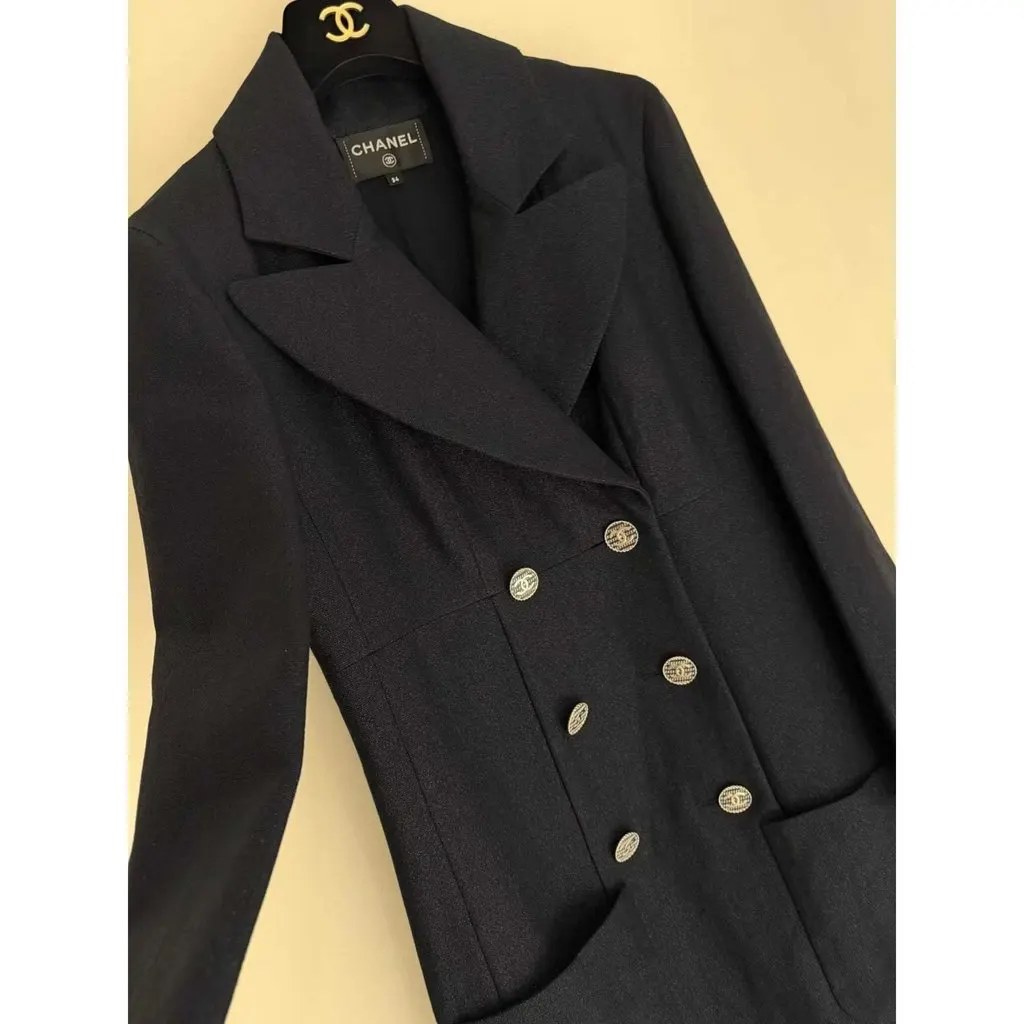 Chanel La Petite Veste Noire Tweed Jacket MultiColor Tweed Very good - Back View