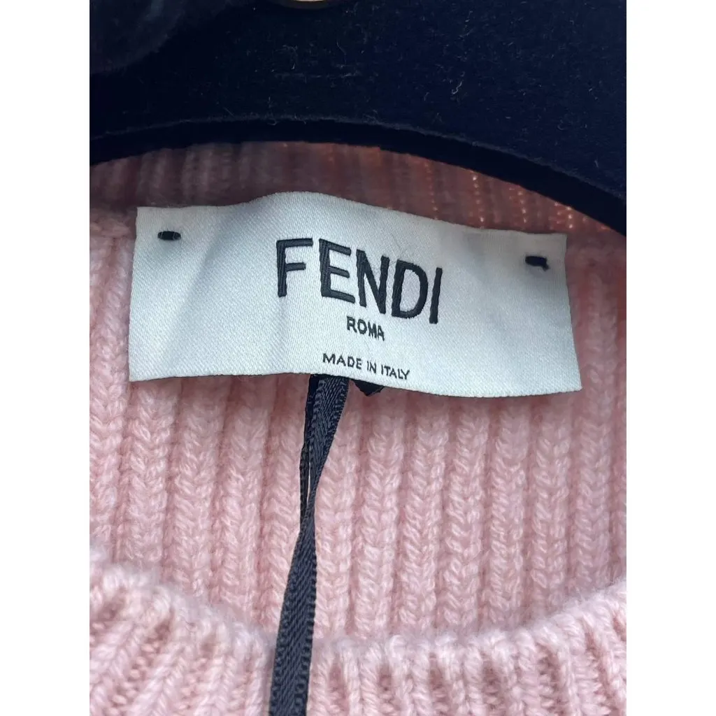 Fendi Pink Wool Knitwear Pink Wool Never worn, with tag - Box View