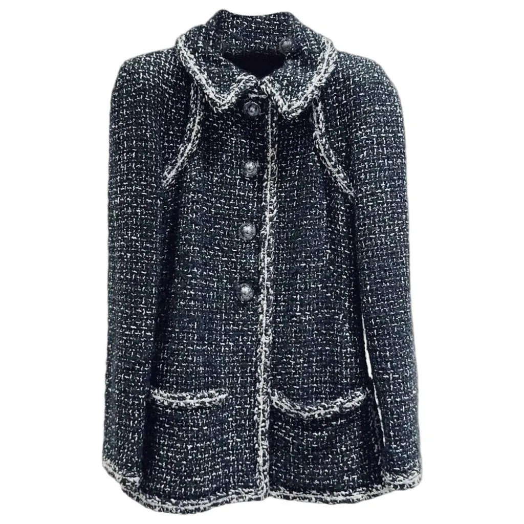 Chanel La Petite Veste Noire Tweed Jacket MultiColor Tweed Very good - Front View