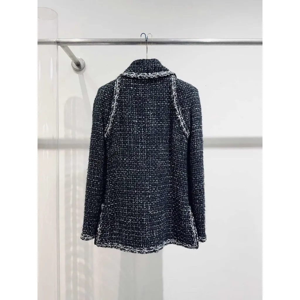 Chanel La Petite Veste Noire Tweed Jacket MultiColor Tweed Very good - Back View