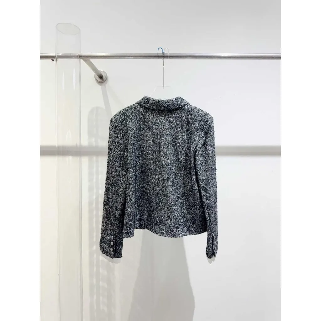 Chanel La Petite Veste Noire Tweed Jacket MultiColor Tweed Very good - Back View