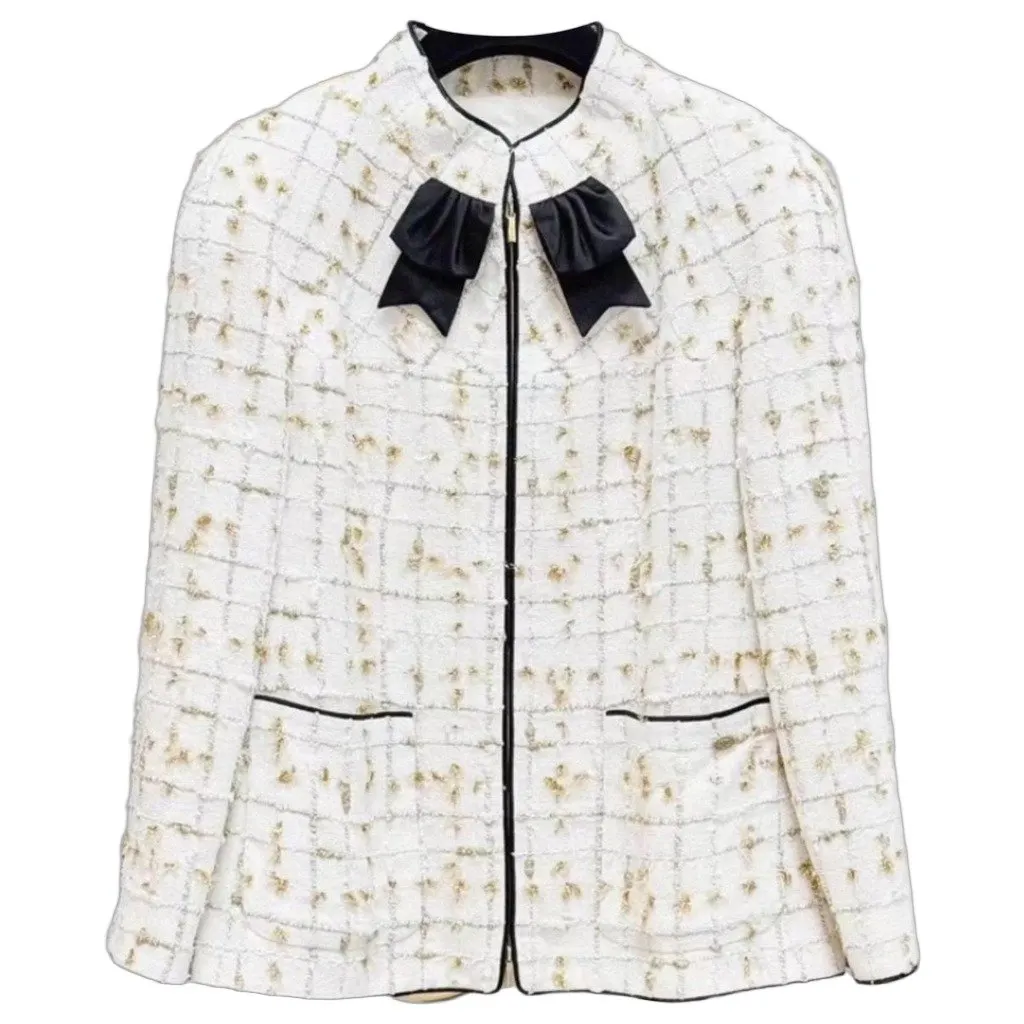Chanel La Petite Veste Noire Tweed Jacket MultiColor Tweed Very good - Front View