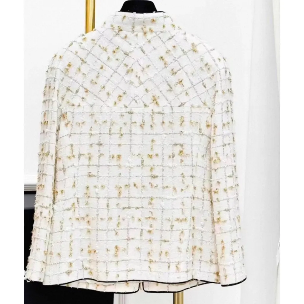 Chanel La Petite Veste Noire Tweed Jacket MultiColor Tweed Very good - Back View