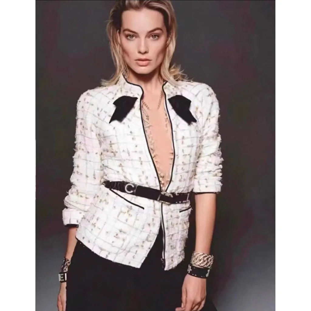 Chanel La Petite Veste Noire Tweed Jacket MultiColor Tweed Very good - Model View
