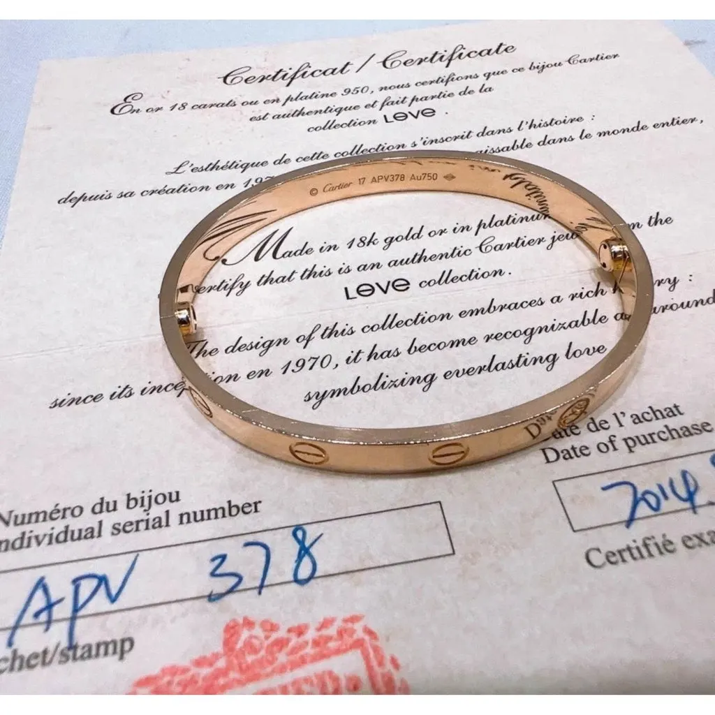 Cartier Love Pink Gold Bracelet MultiColor Very good - Inside View