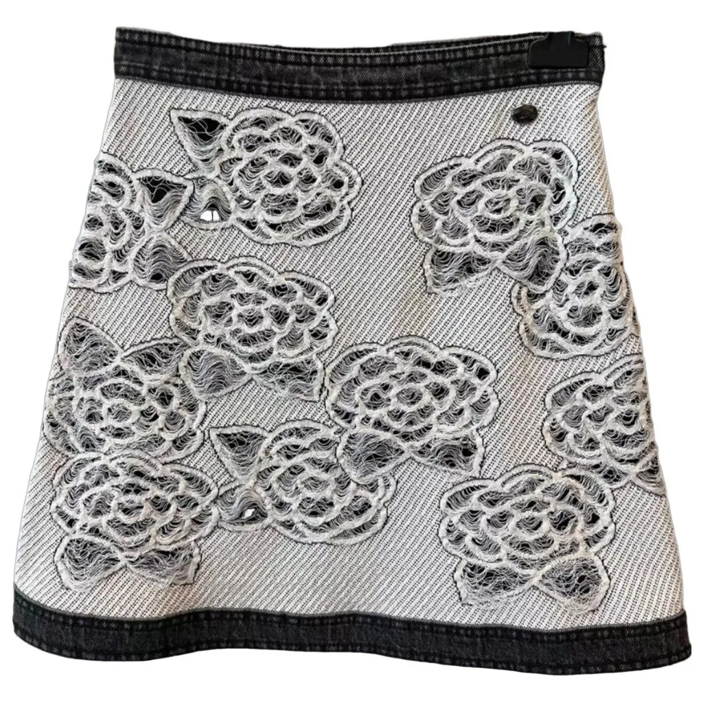 Chanel Cotton Skirt MultiColor Cotton Very good - Front View