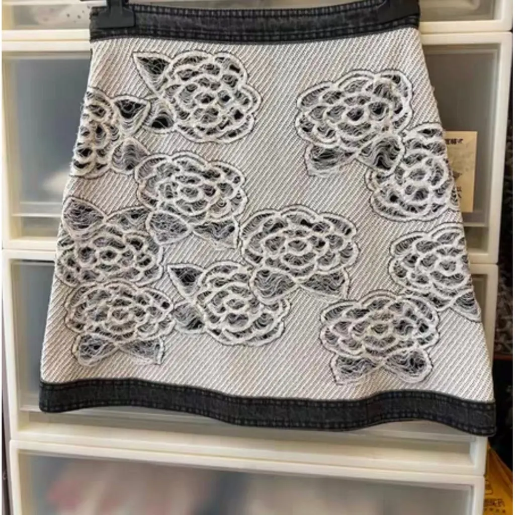 Chanel Cotton Skirt MultiColor Cotton Very good - Inside View