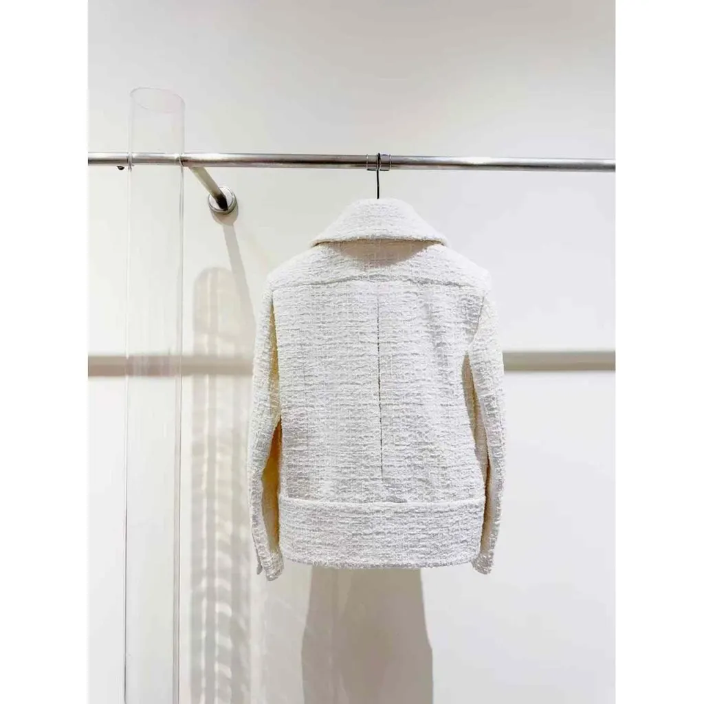 Chanel La Petite Veste Noire White Tweed Jacket White Tweed Very good - Back View