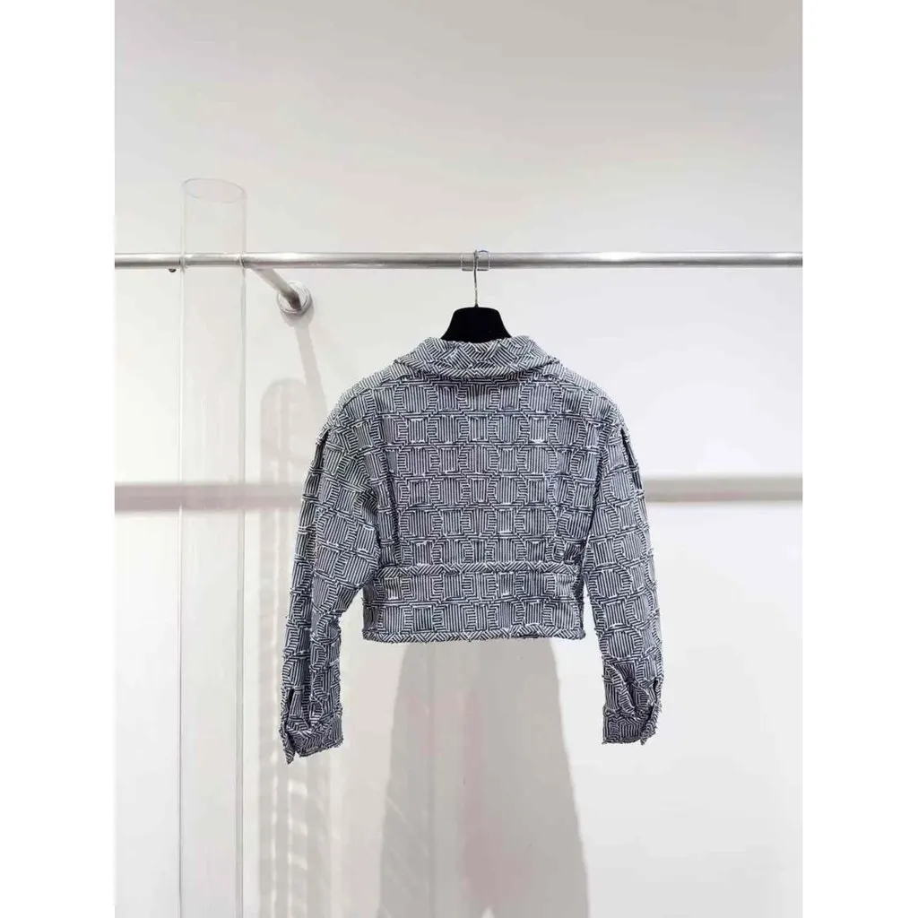Chanel La Petite Veste Noire Cotton Jacket MultiColor Cotton Very good - Back View