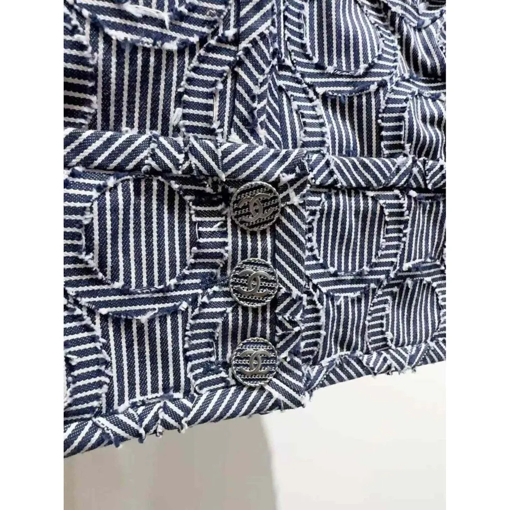 Chanel La Petite Veste Noire Cotton Jacket MultiColor Cotton Very good - Model View