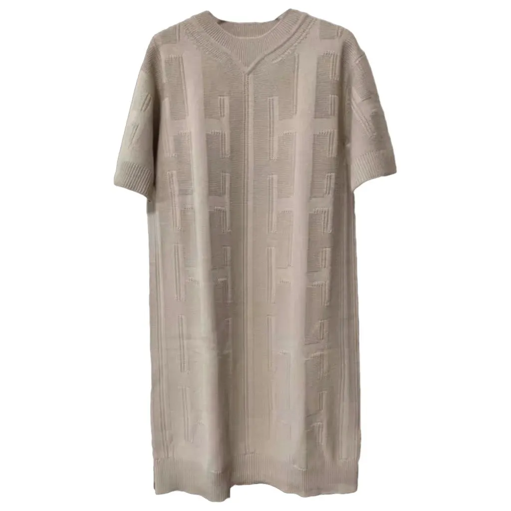 Hermes Wool Dress MultiColor Wool Very good - Front View