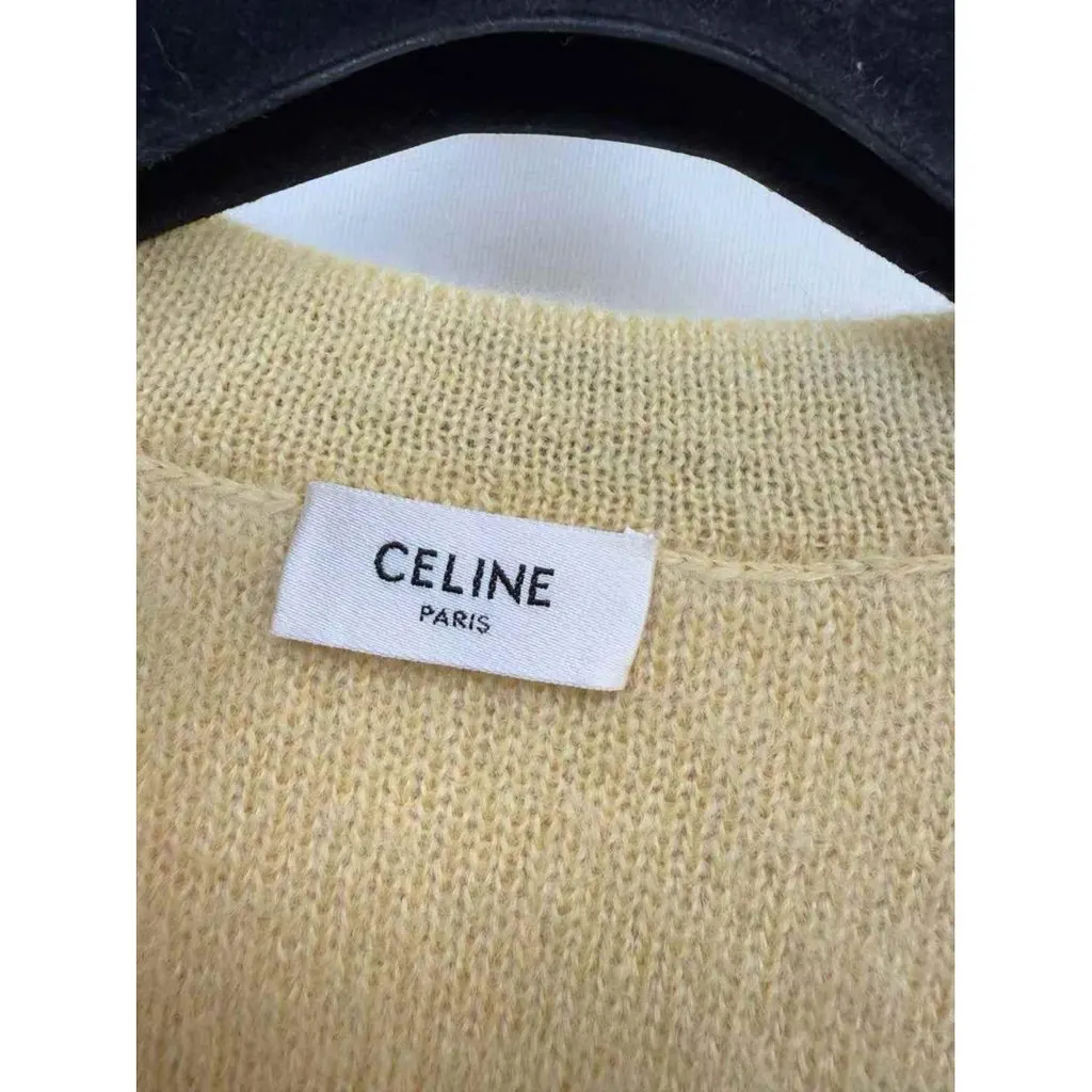 Celine Yellow Wool Jacket Yellow Wool Very good - Back View