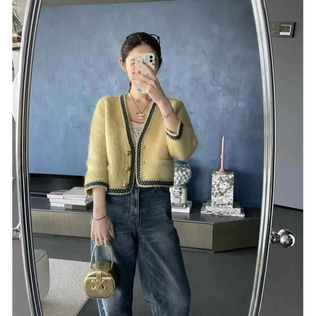 Celine Yellow Wool Jacket Yellow Wool Very good - Inside View
