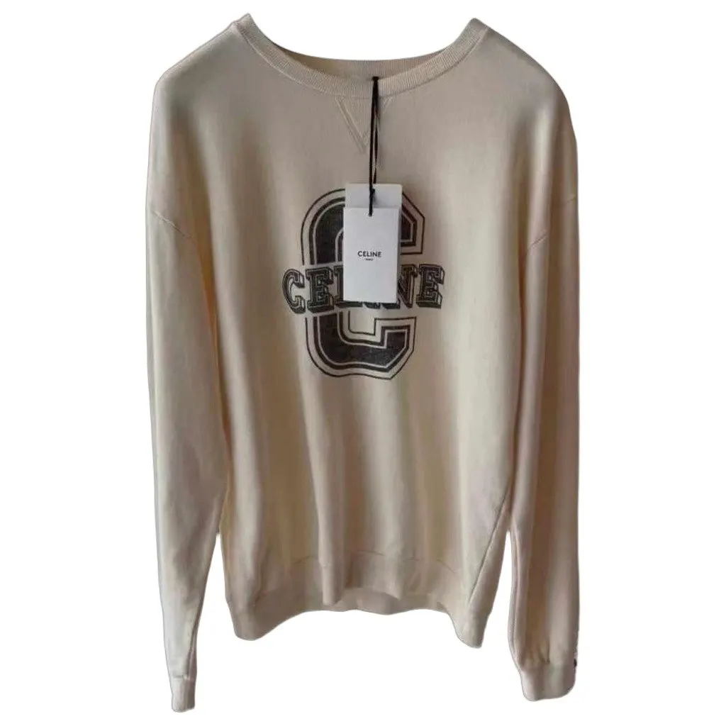 Celine Cotton Knitwear MultiColor Cotton Never worn, with tag - Front View