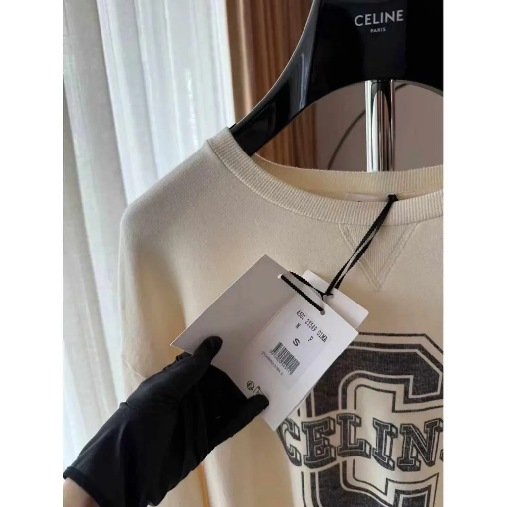 Celine Cotton Knitwear MultiColor Cotton Never worn, with tag - Inside View