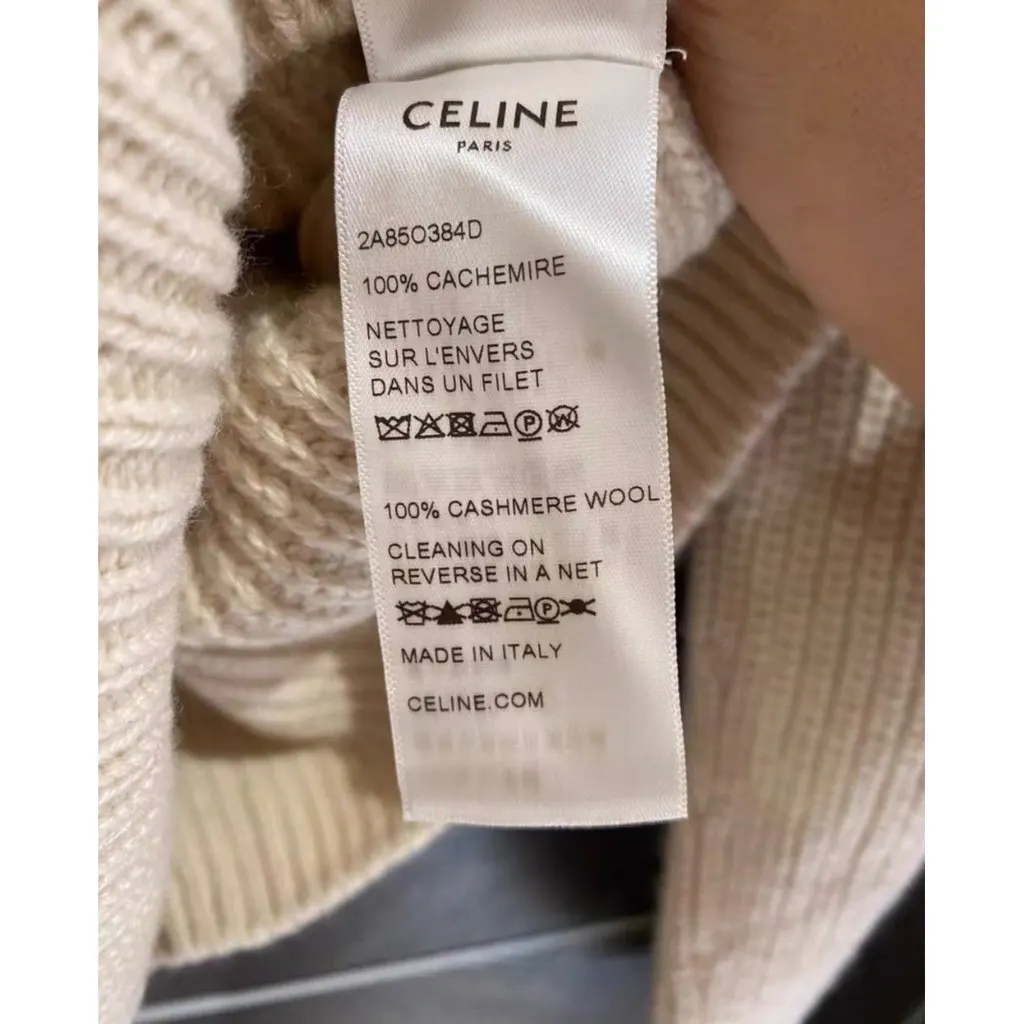 Celine Beige Cashmere Knitwear Beige Cashmere Very good - Back View