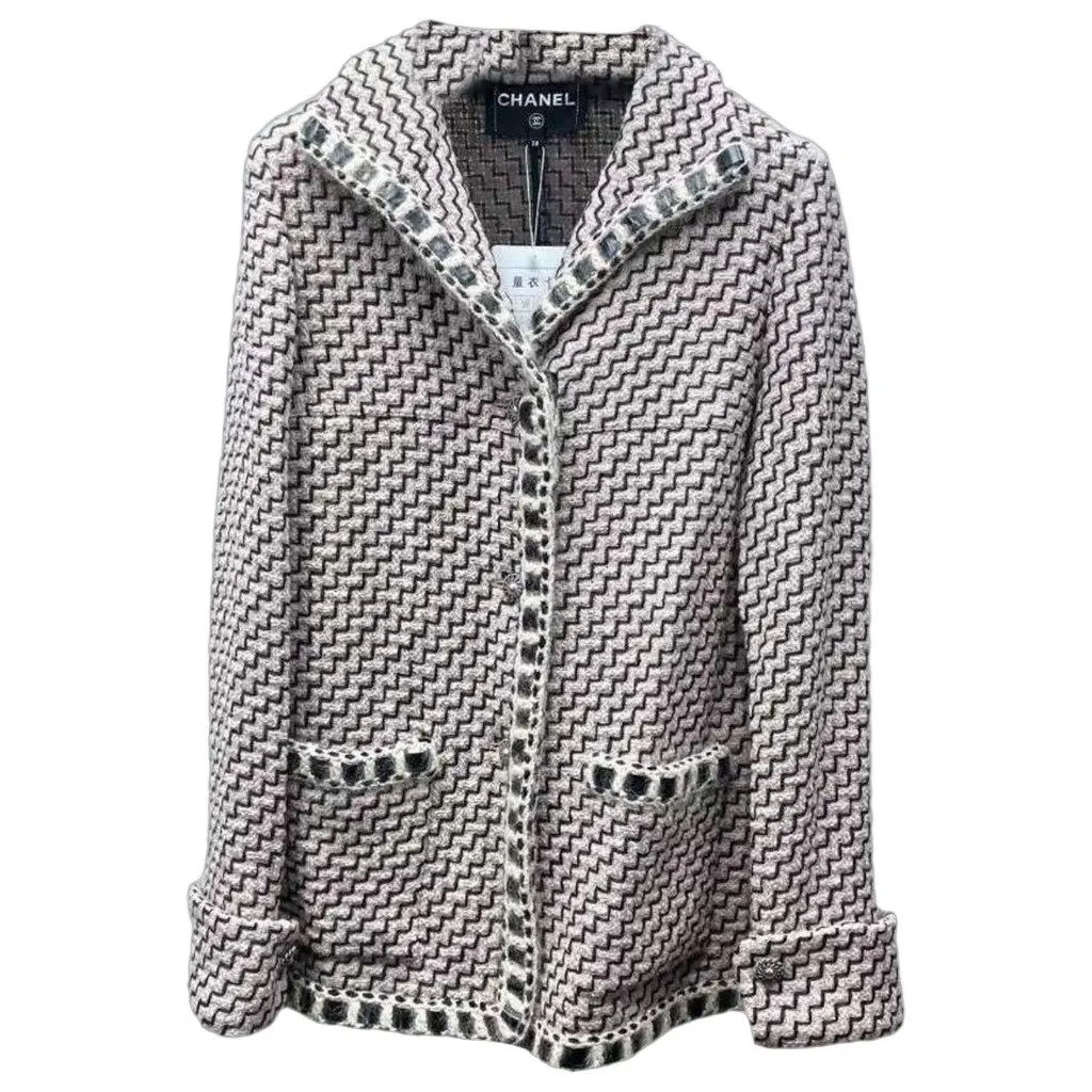 Chanel La Petite Veste Noire Tweed Jacket MultiColor Tweed Very good - Front View