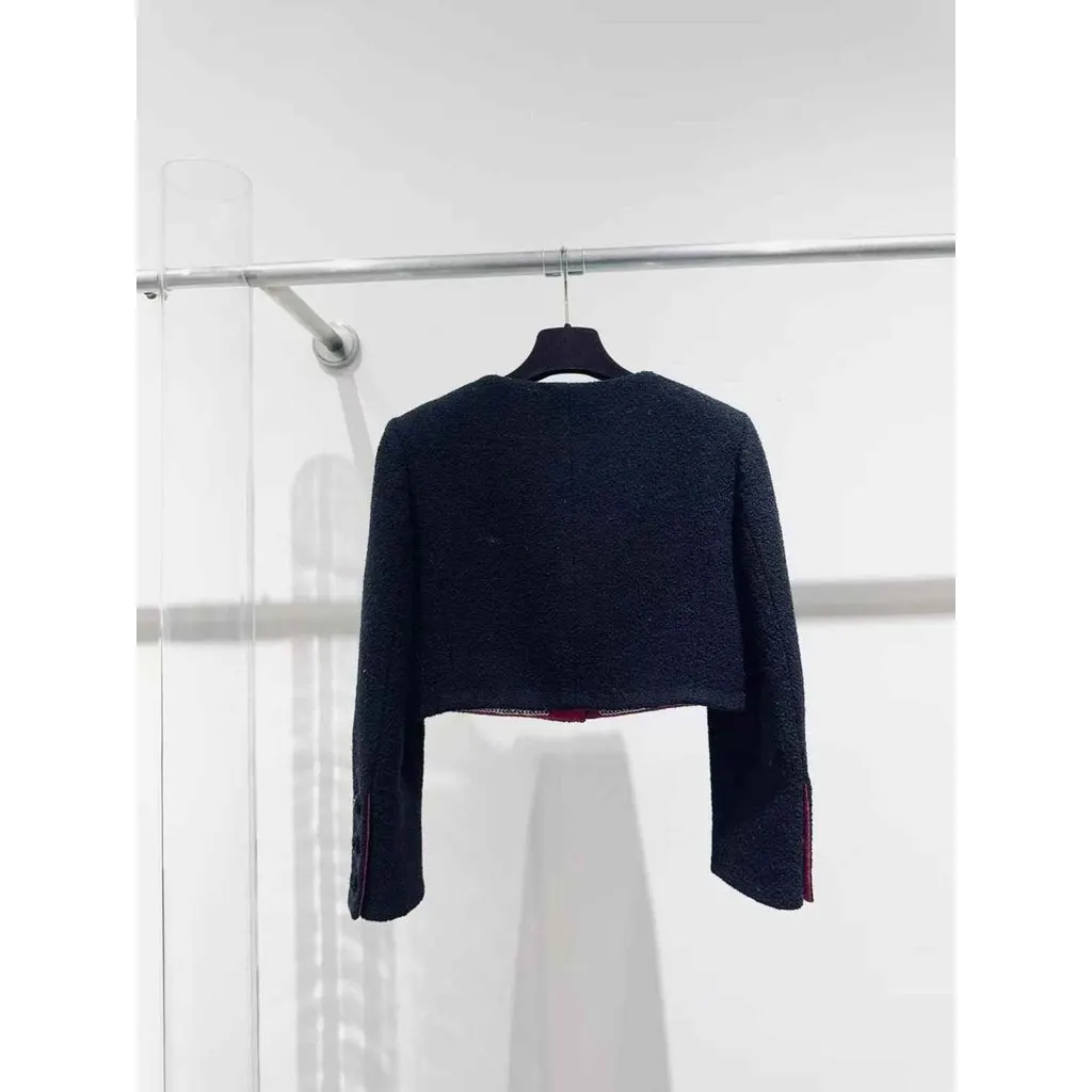 Chanel La Petite Veste Noire Black Tweed Jacket Black Tweed Never worn, with tag - Back View