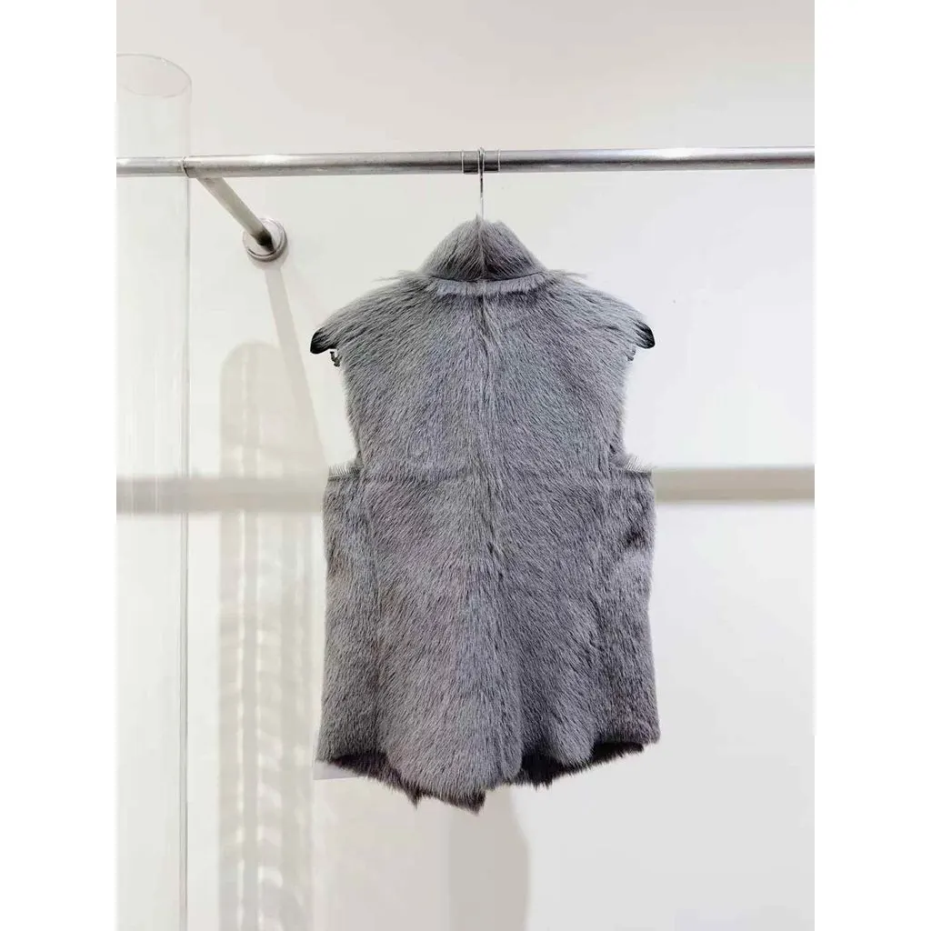 Hermes Fur Coat MultiColor Fur Never worn, with tag - Back View
