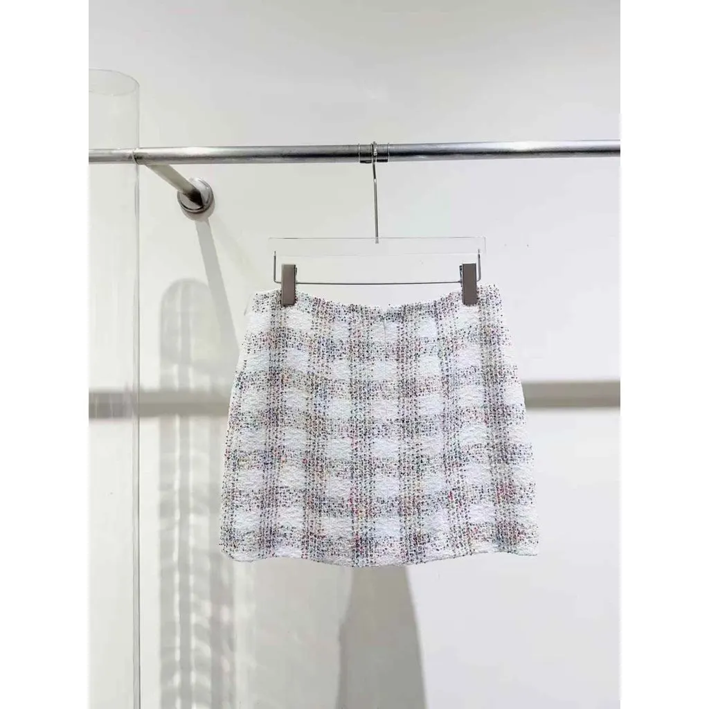 Chanel Tweed Skirt MultiColor Tweed Never worn, with tag - Back View