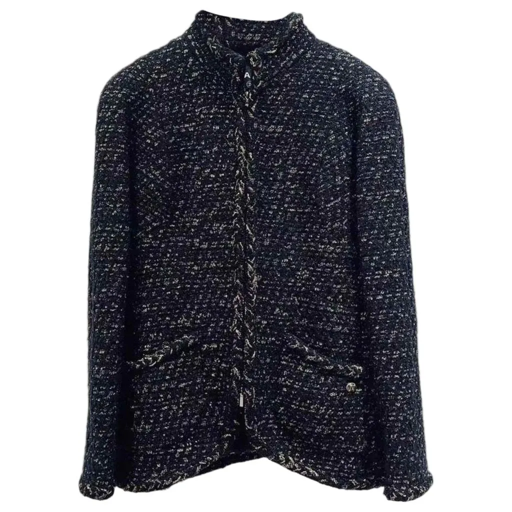 Chanel La Petite Veste Noire Tweed Jacket MultiColor Tweed Very good - Front View