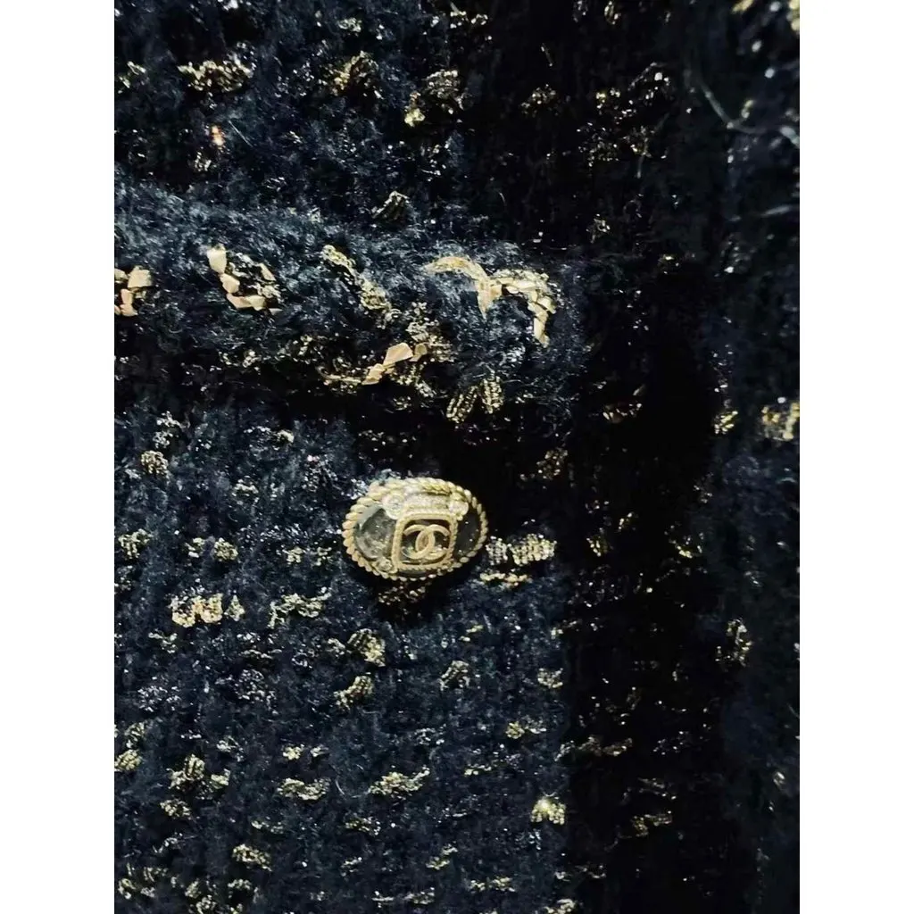 Chanel La Petite Veste Noire Tweed Jacket MultiColor Tweed Very good - Inside View