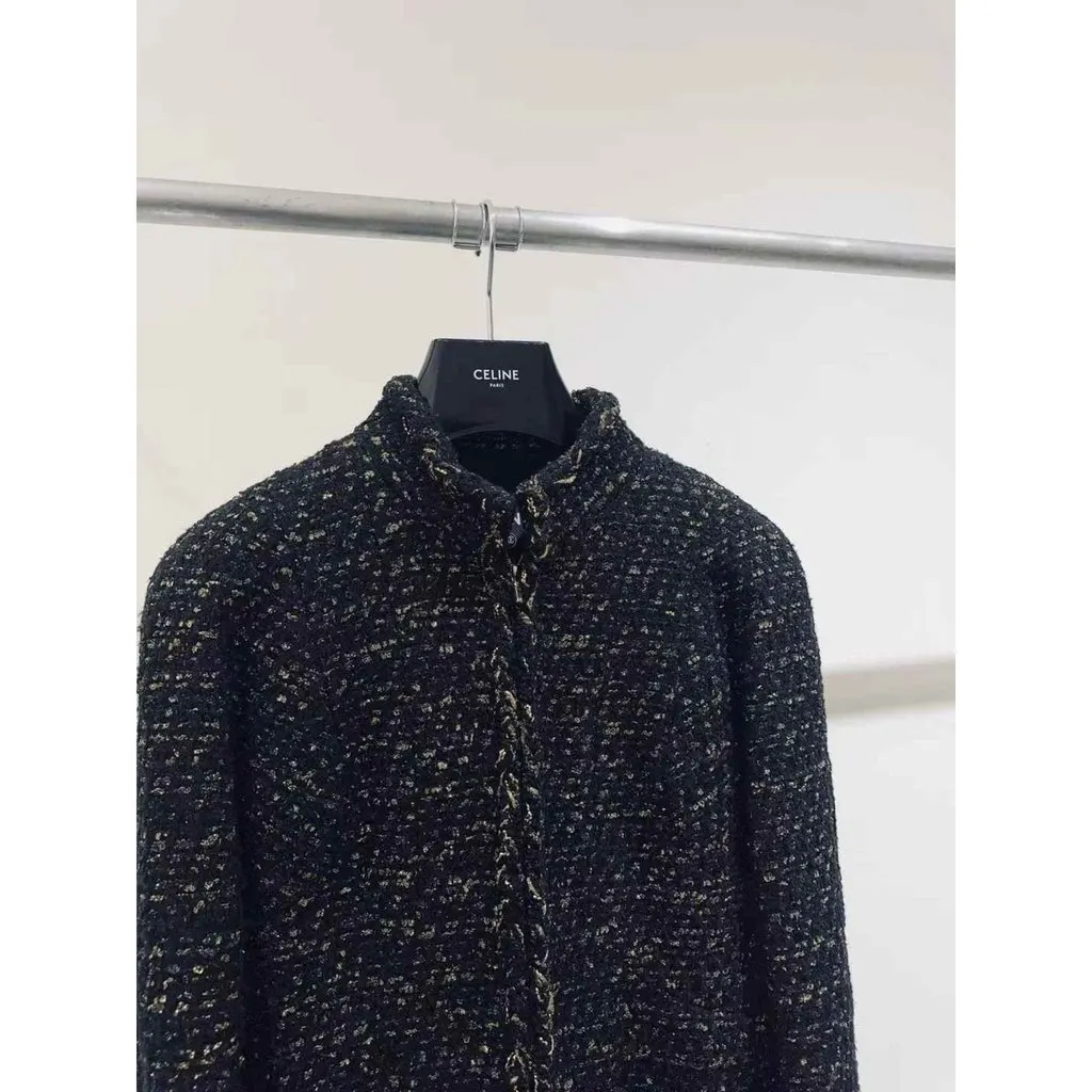 Chanel La Petite Veste Noire Tweed Jacket MultiColor Tweed Very good - Model View