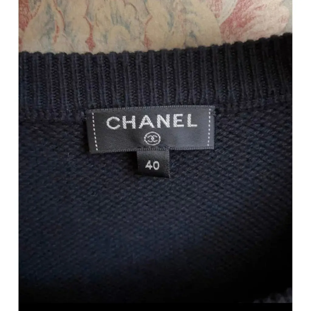 Chanel Cotton Knitwear MultiColor Cotton Very good - Back View
