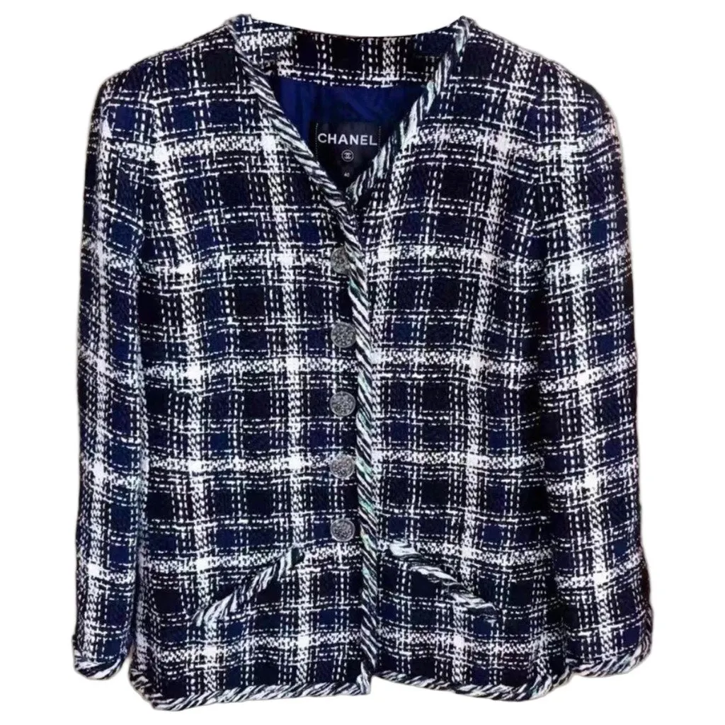Chanel La Petite Veste Noire Cotton Jacket MultiColor Cotton Very good - Front View