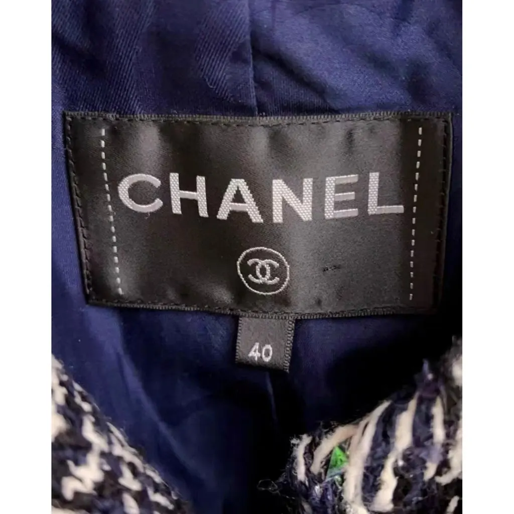 Chanel La Petite Veste Noire Cotton Jacket MultiColor Cotton Very good - Back View