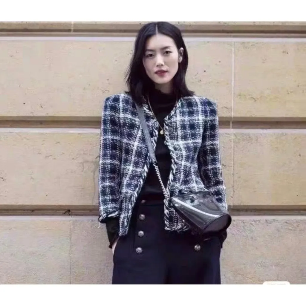 Chanel La Petite Veste Noire Cotton Jacket MultiColor Cotton Very good - Inside View