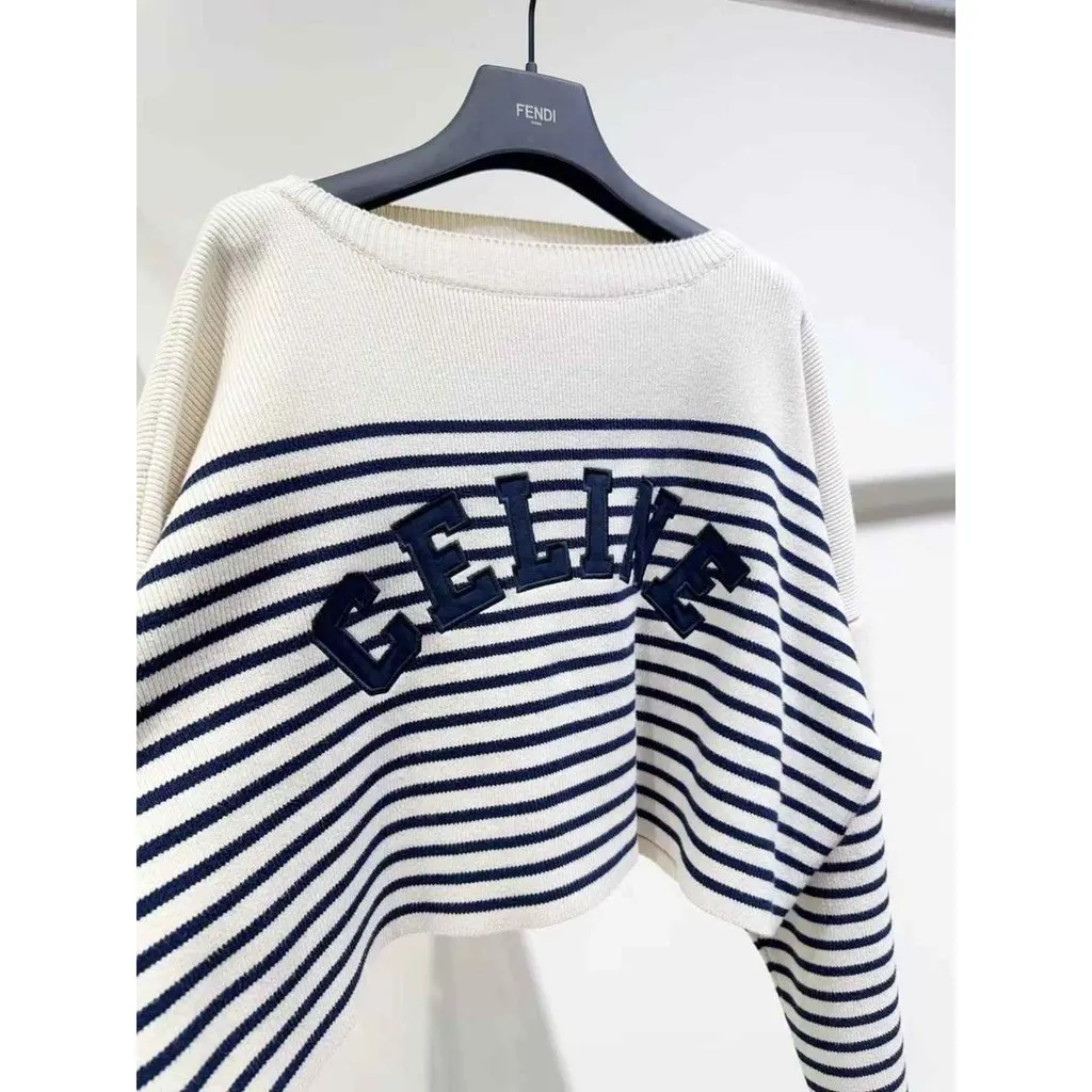 Celine Cotton Knitwear MultiColor Cotton Very good - Back View