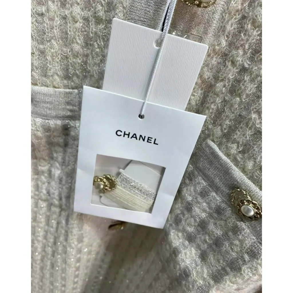 Chanel Wool Dress MultiColor Wool Never worn, with tag - Model View