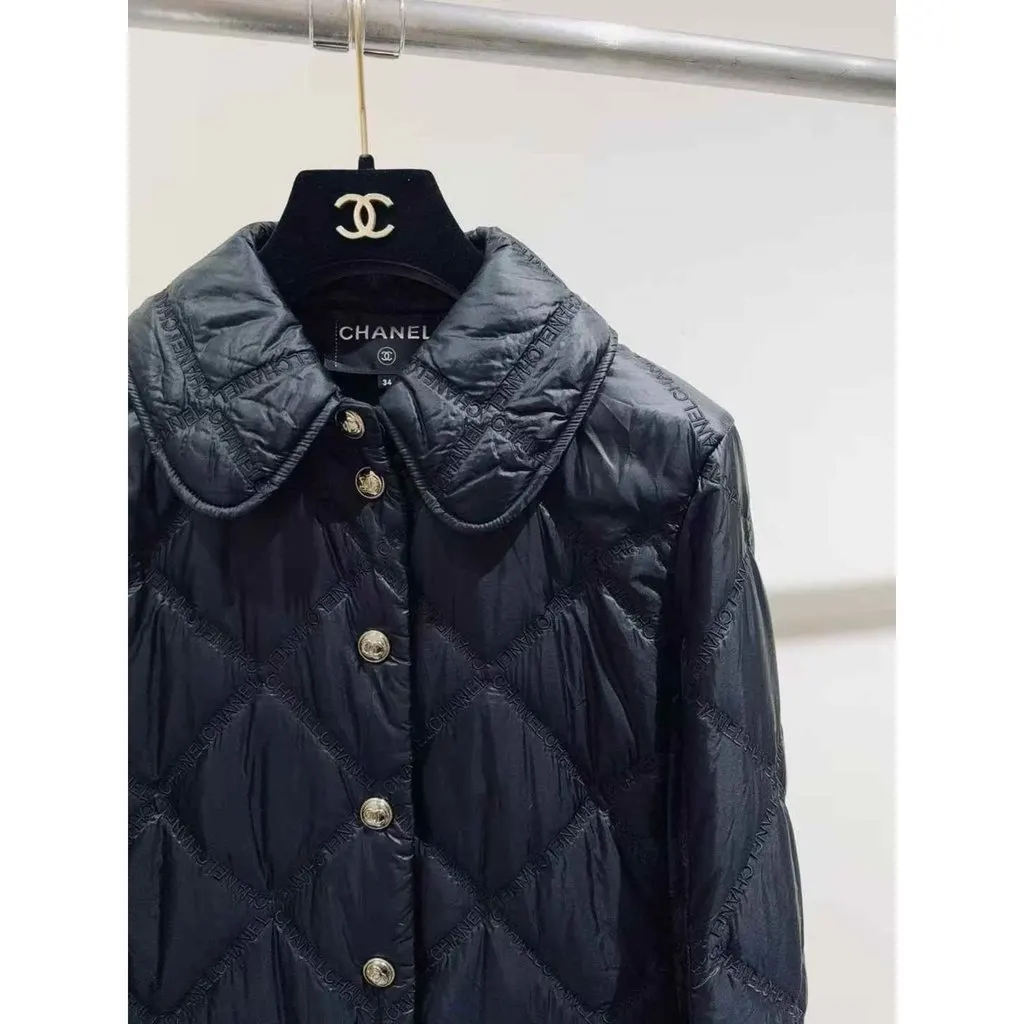 Chanel Black Silk Coat Black Silk Very good - Back View