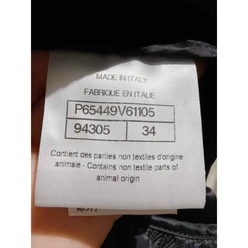 Chanel Black Silk Coat Black Silk Very good - Box View