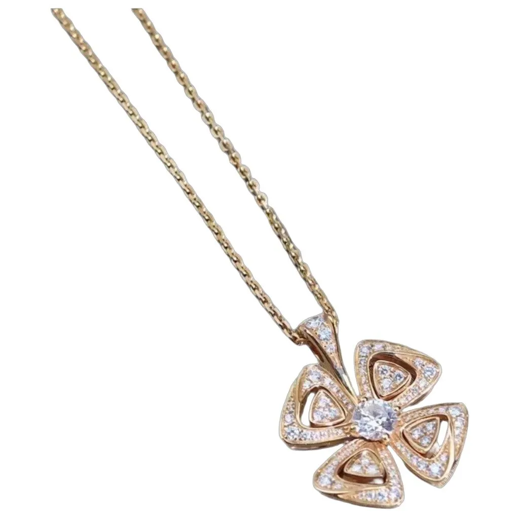 Bvlgari Pink Gold Necklace MultiColor Lace Very good - Front View