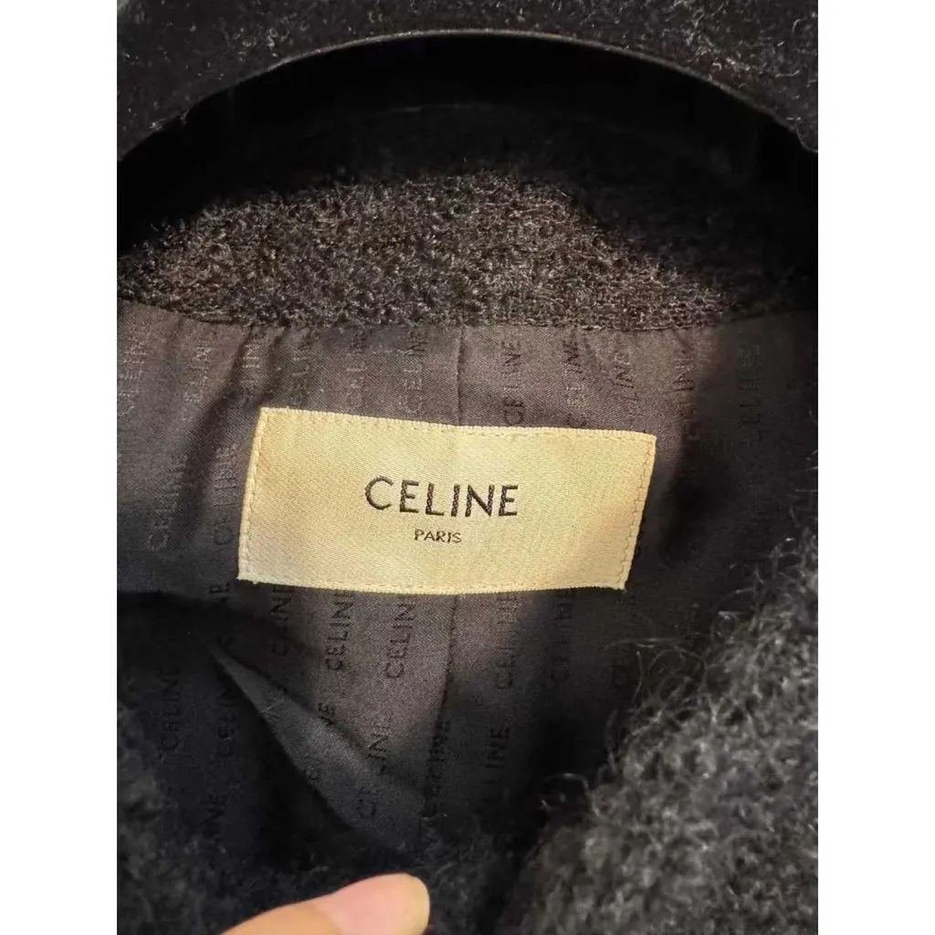 Celine Black Wool Jacket Black Wool Very good - Inside View