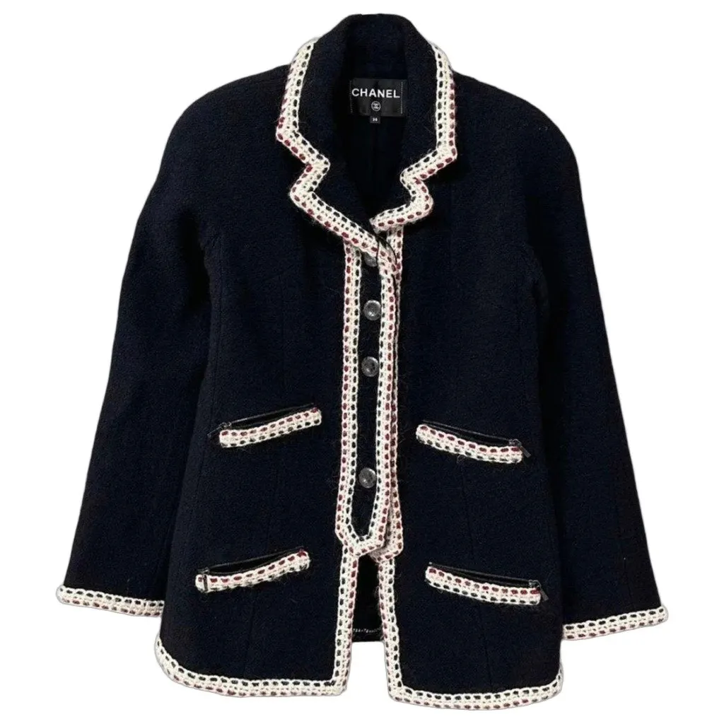 Chanel La Petite Veste Noire Wool Jacket MultiColor Wool Very good - Front View