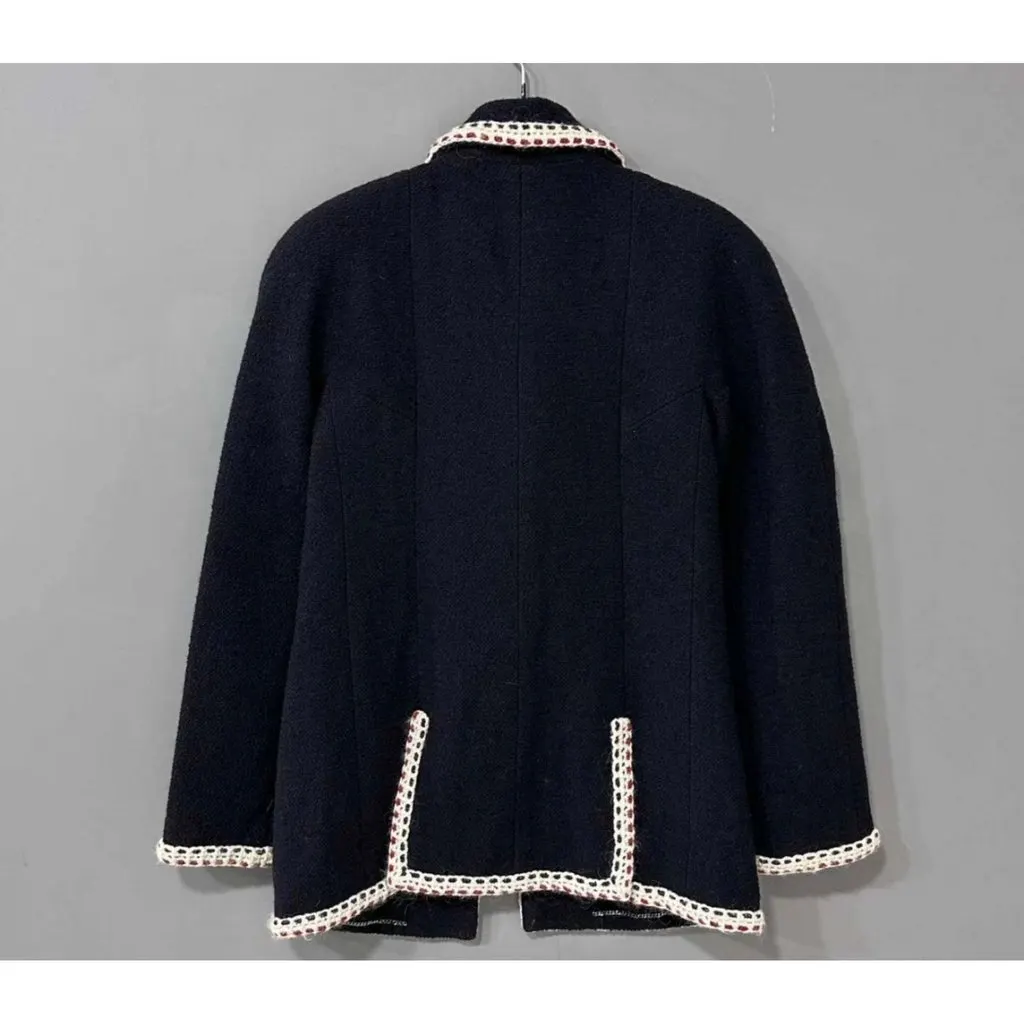Chanel La Petite Veste Noire Wool Jacket MultiColor Wool Very good - Back View